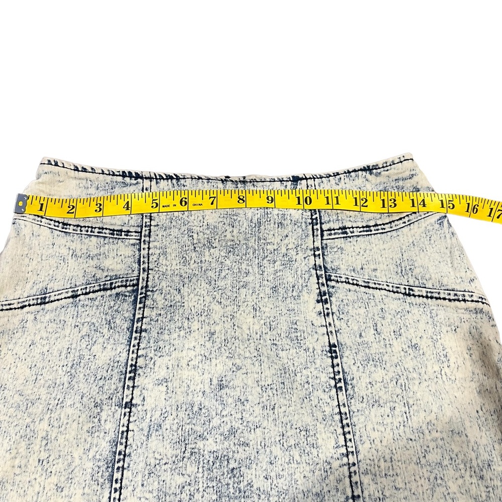 Nollie Faux Jean Mini Skirt 90s Y2K Vibes - Picture 4 of 7